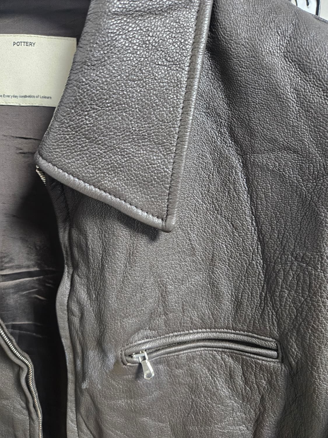 포터리 고트 레더 다크브라운  상품이미지3