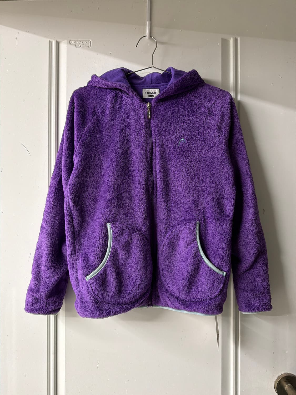 일본빈티지 퍼플 후리스 후디집업 상품이미지5