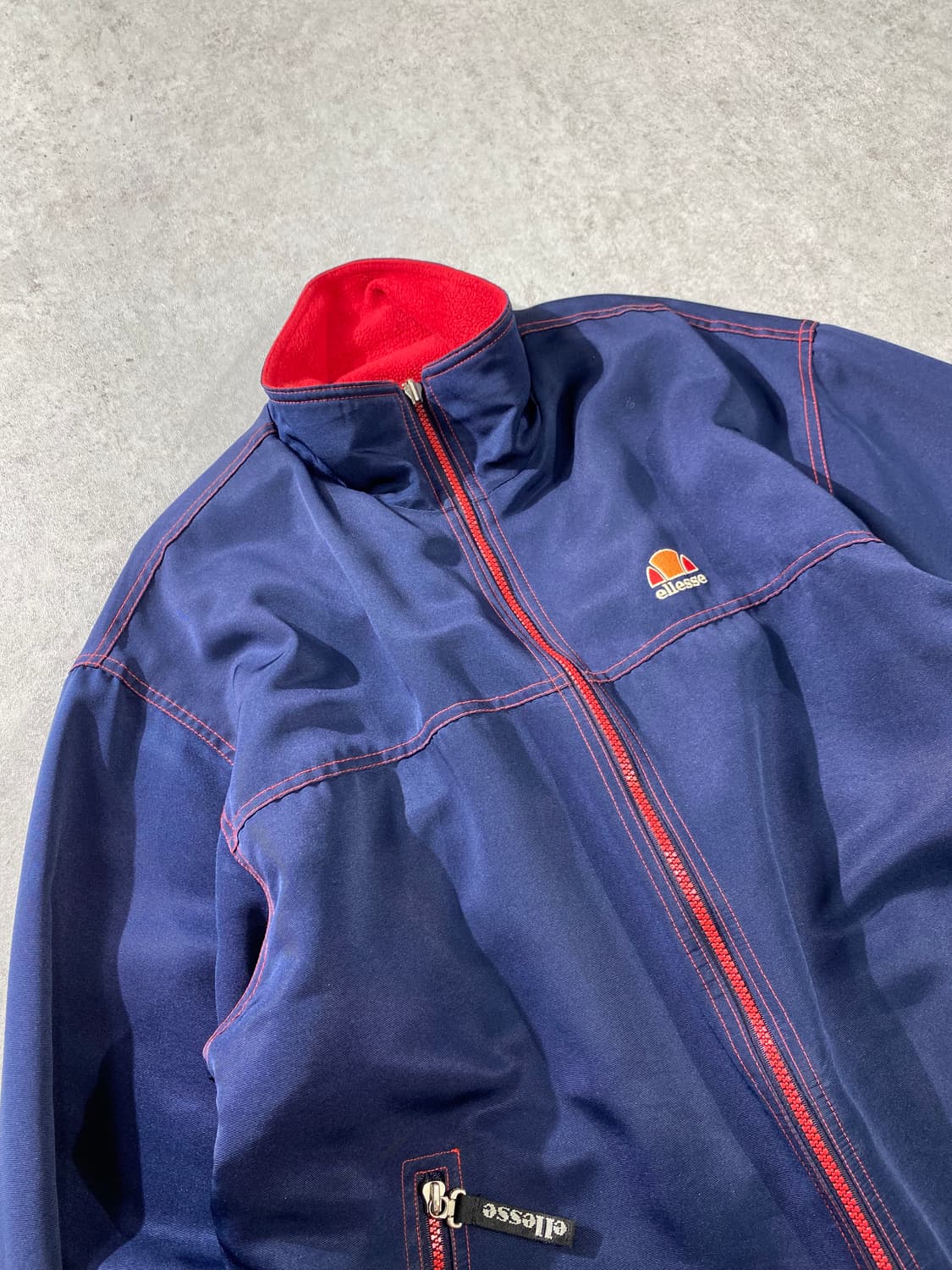 [XL] 90s ELLESSE 엘레쎄 올드스쿨 리버서블 플리스 자켓 상품이미지6