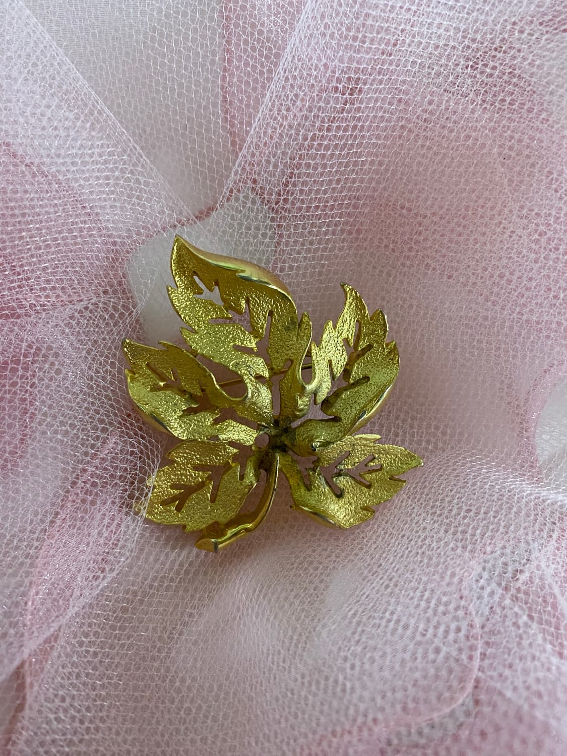 골드 리프 브로치 일본 수입 상품이미지2