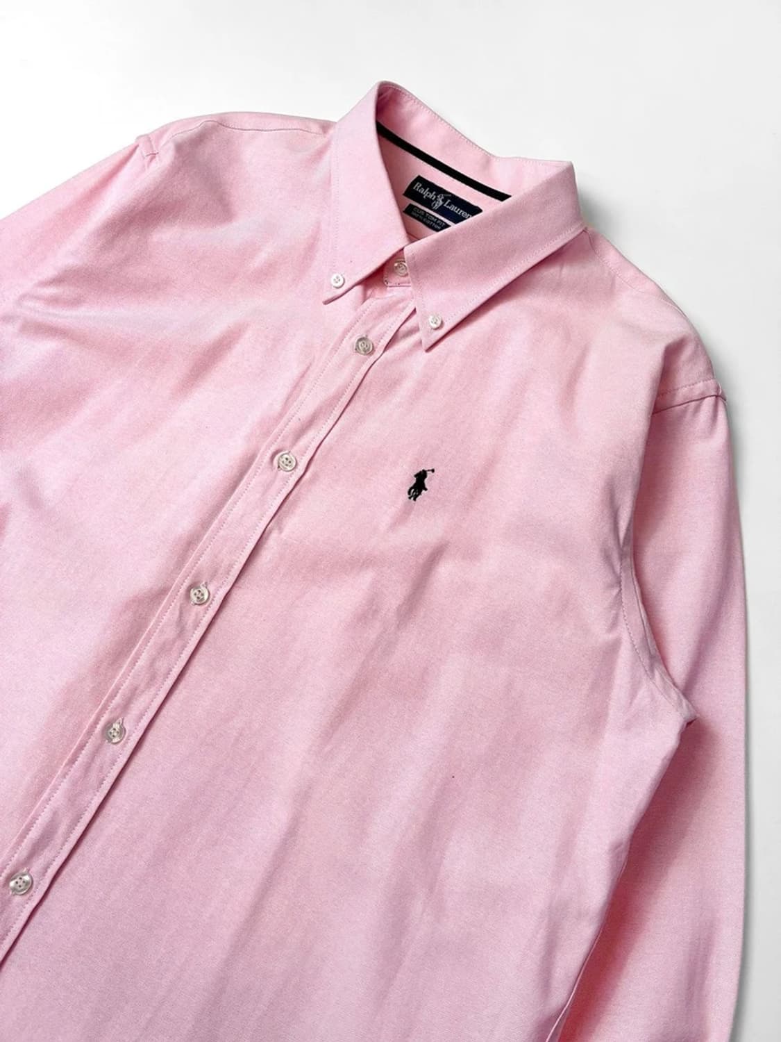 폴로 랄프로렌 00s 코튼 옥스퍼드 솔리드 로고 셔츠 PN5416 상품이미지2