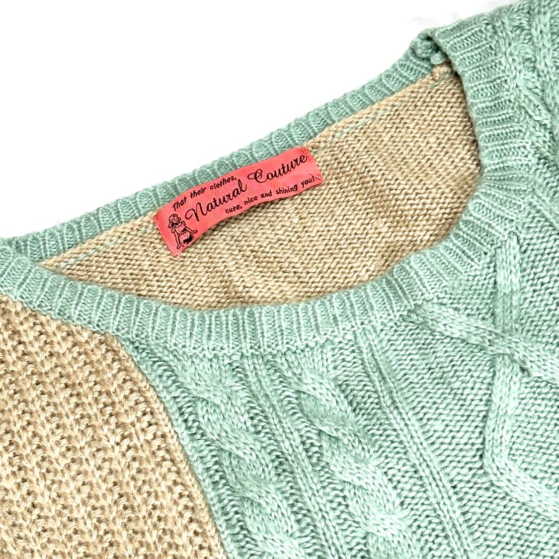 빈티지 하구미 모리 민트 니트 상품이미지2
