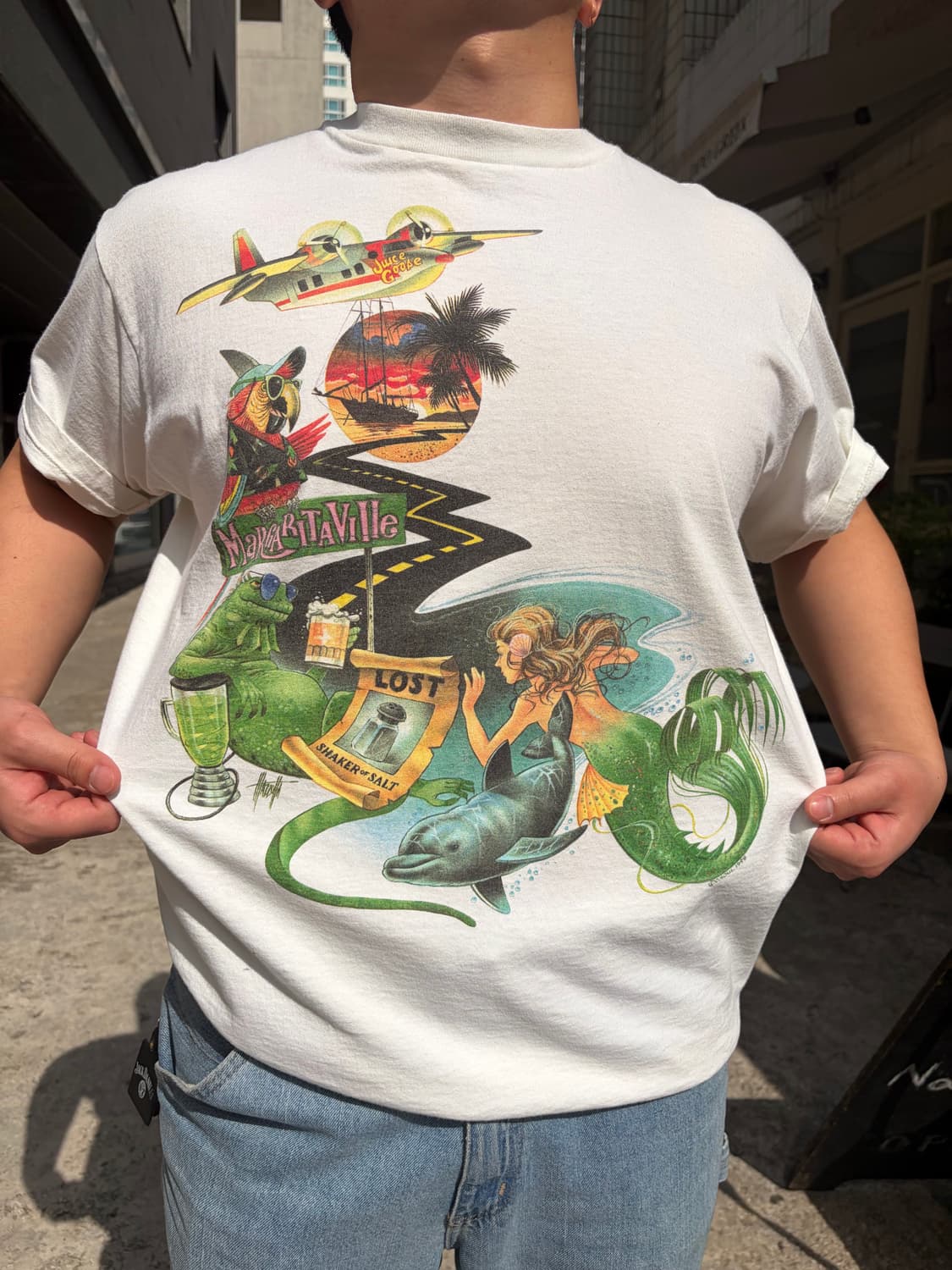 90‘s Jimmy Buffett Caribbean Soul T-sh  상품이미지3