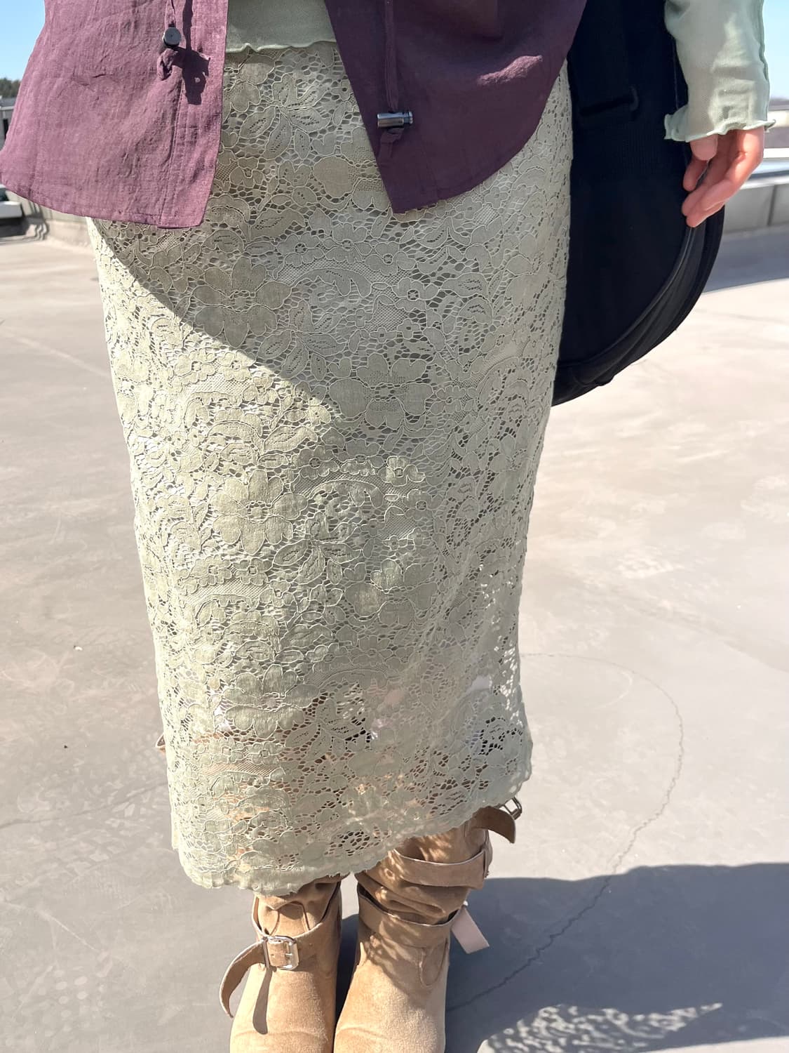 Lace Long Skirt 레이스 롱스커트 상품이미지1