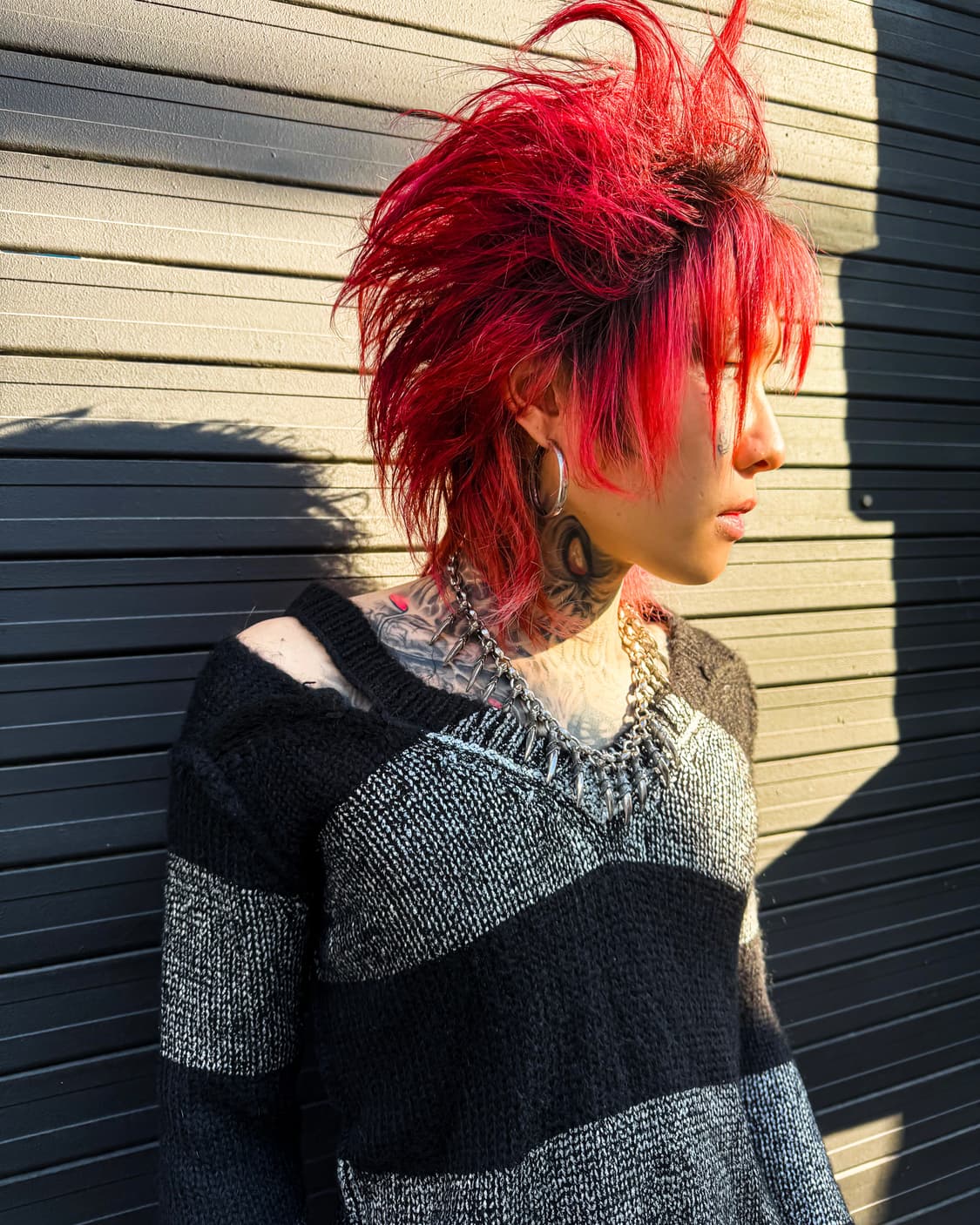 DIESEL – Black Stripe Distressed knit    상품이미지3