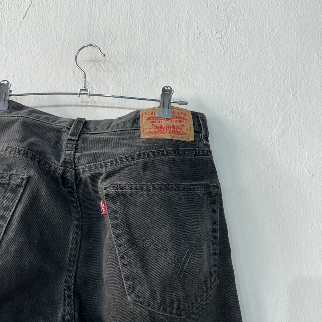 리바이스505 데님 흑청바지 33 상품이미지2