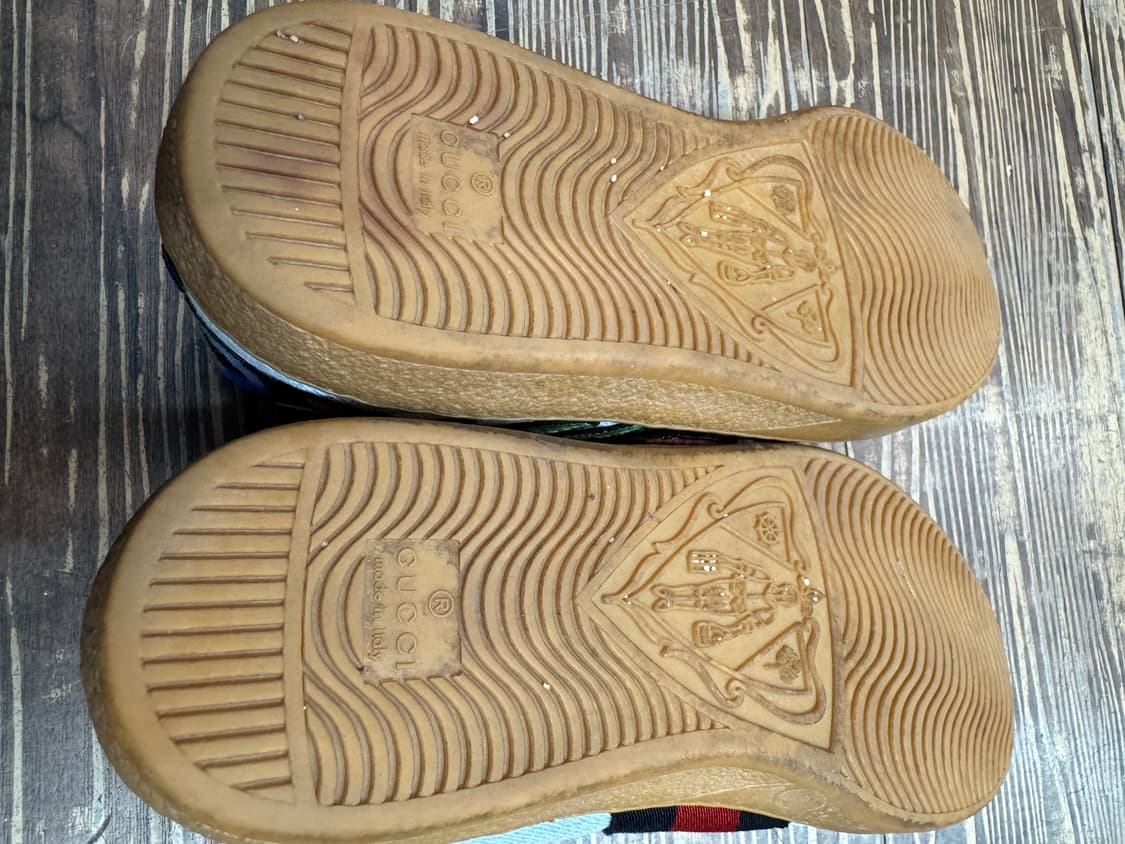 구찌 플로럴 자수 데님 에이스 빈티지 스니커즈 245~250 상품이미지5