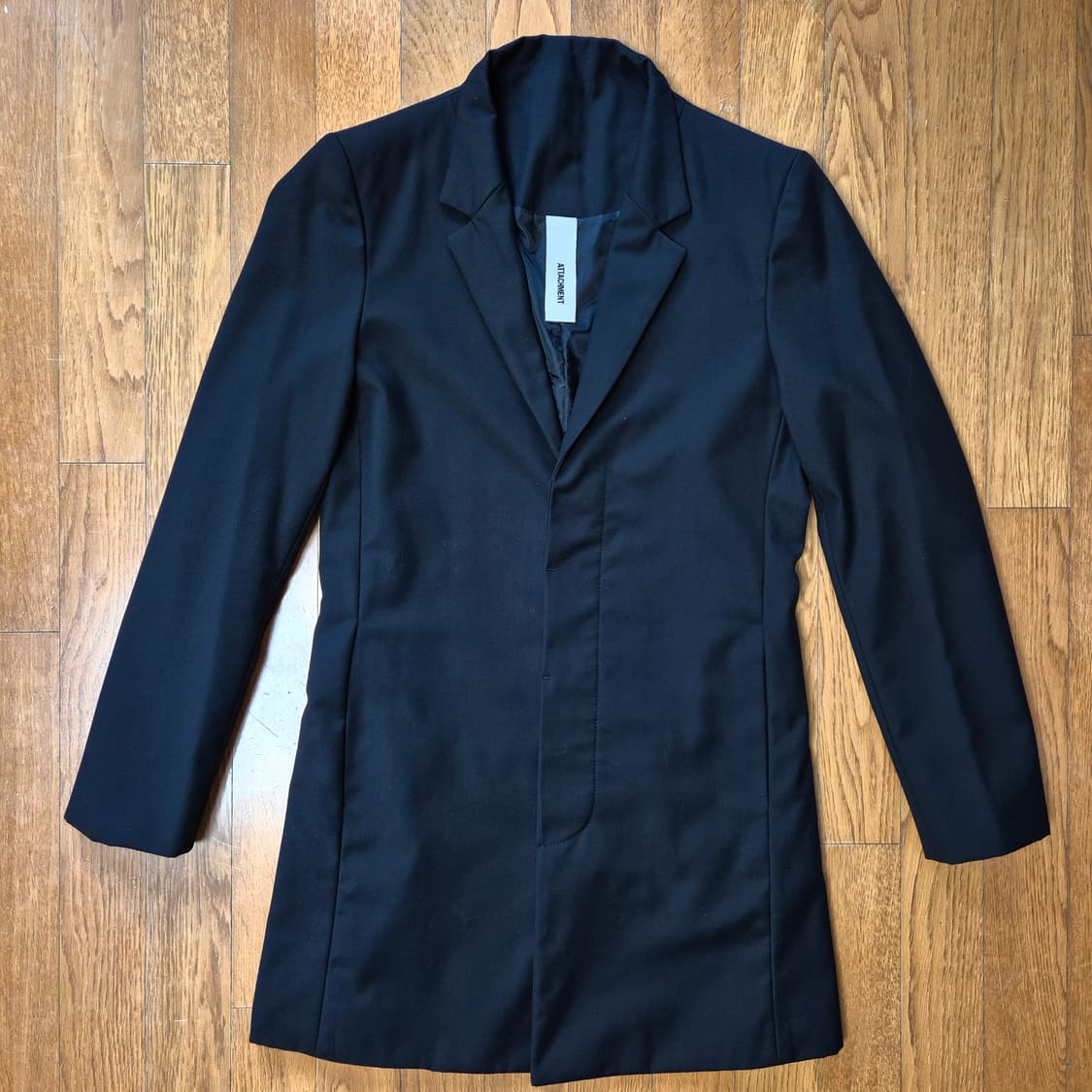 [L] ATTACHMENT 어태치먼트 블랙 테일러드 블레이저 코트 상품이미지3