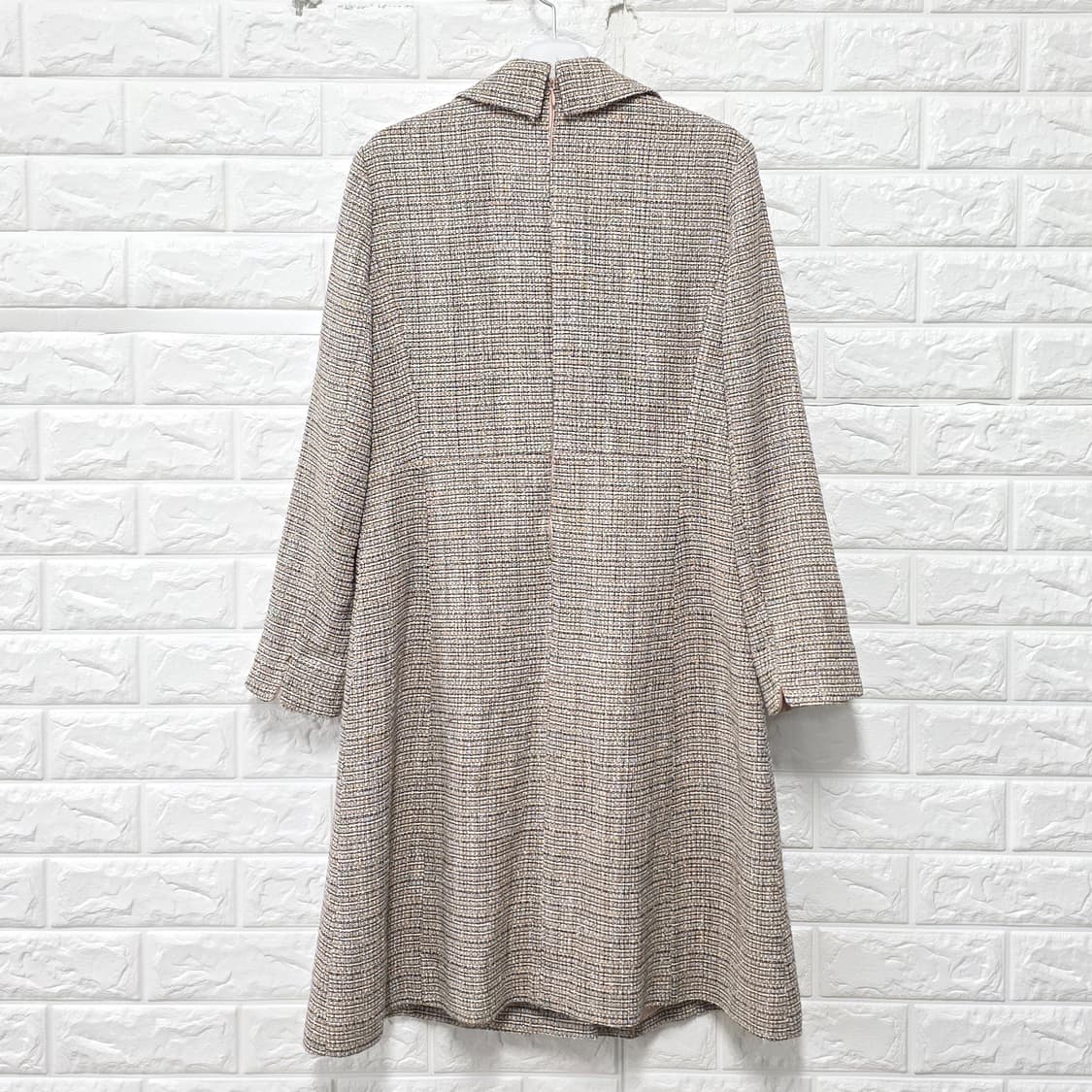 20s 케네스레이디 트위드 더블 코트 M 상품이미지4