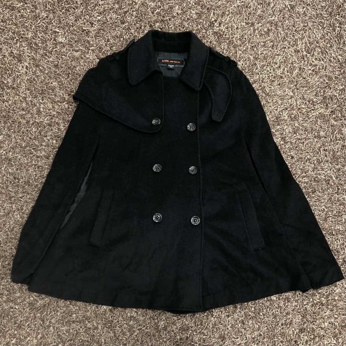 Lone 준지 정욱준 디자이너 케이프 코트 상품이미지1
