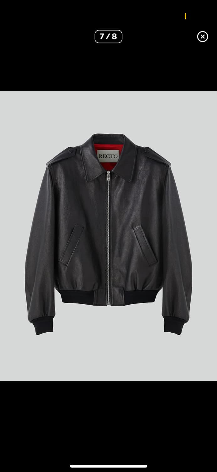 렉토24fw 벤고트 에폴렛 레더 자켓 상품이미지4