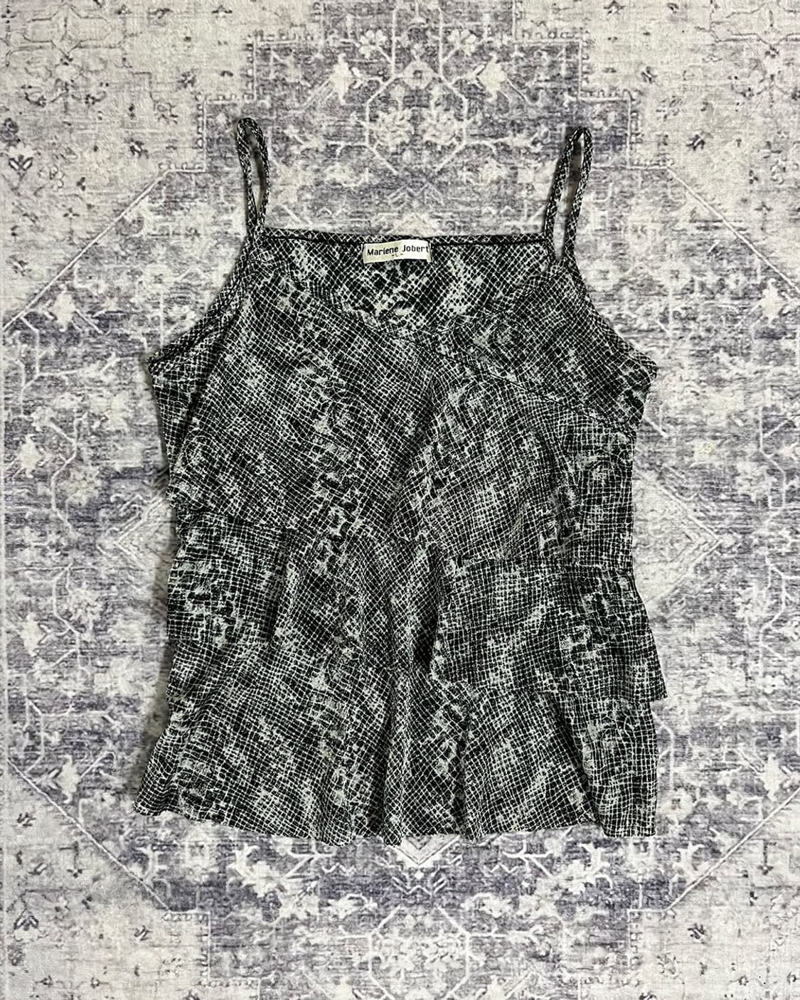 Grunge Snake Print Cami Sleeveless 상품이미지5