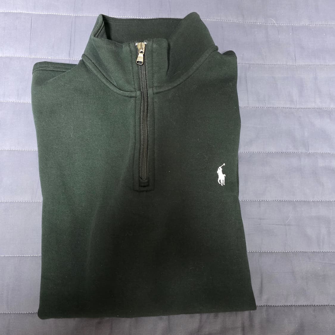 폴로 랄프로렌 더블니트 하프집업 블랙 L 상품이미지3