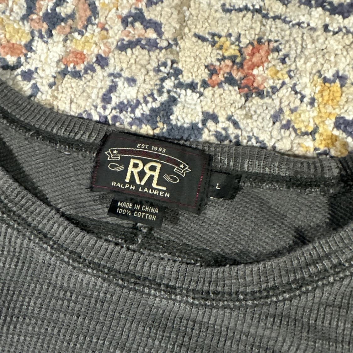 더블 알엘 와플 니트 써멀 롱 슬리브 티셔츠 상품이미지2