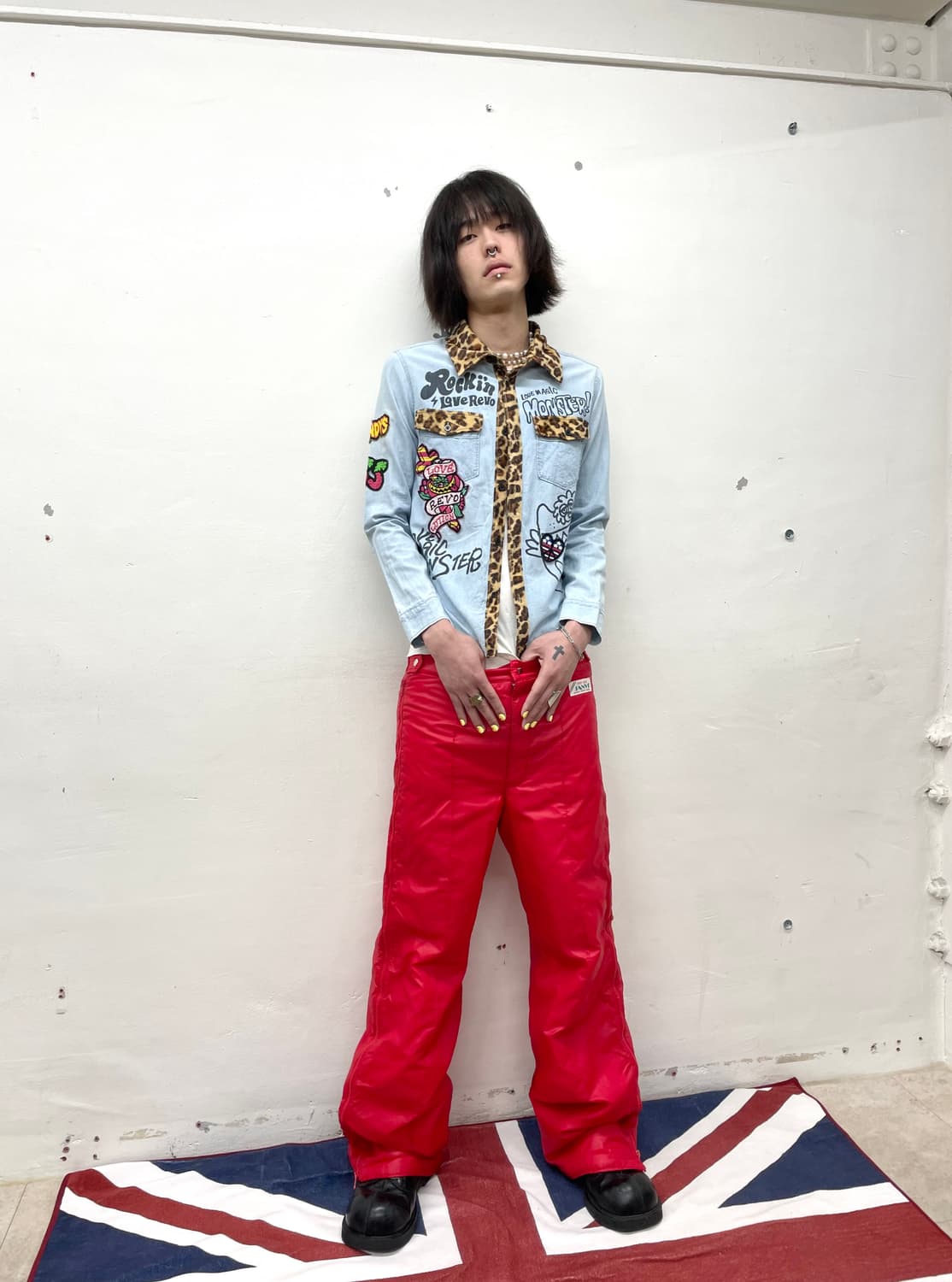 graffiti leopard fur love shirt 상품이미지8