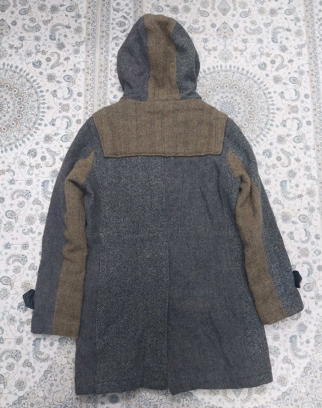 해리스트위드 패지워크 더플 떡볶이 코트 L (55반까지) 상품이미지4