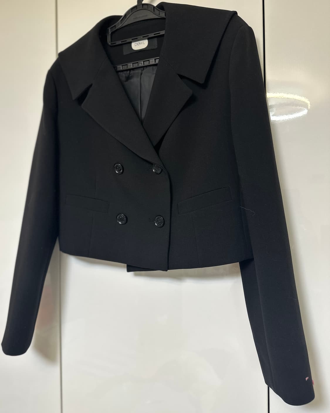 DEWL 듀엘검정색 크롭 자켓 상품이미지5