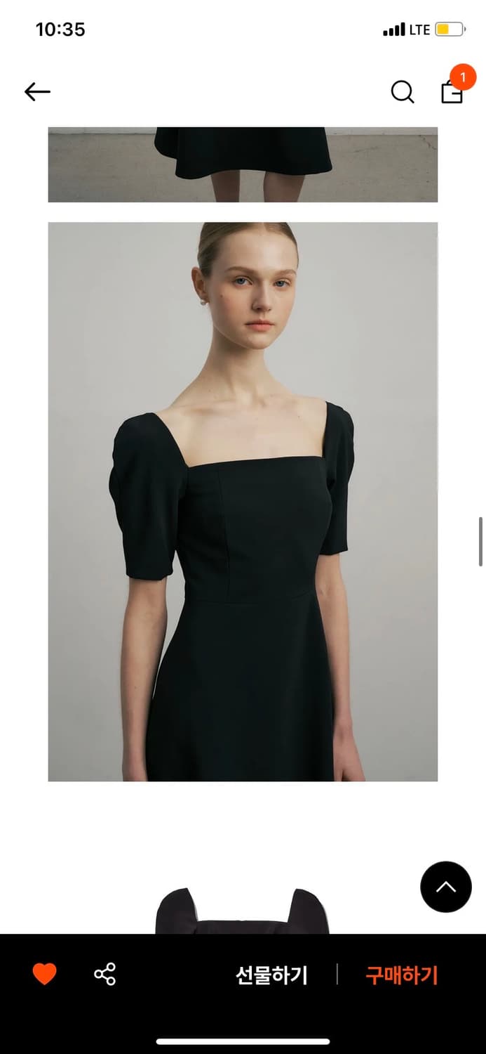 루시르주 클래식 스퀘어 원피스 상품이미지2