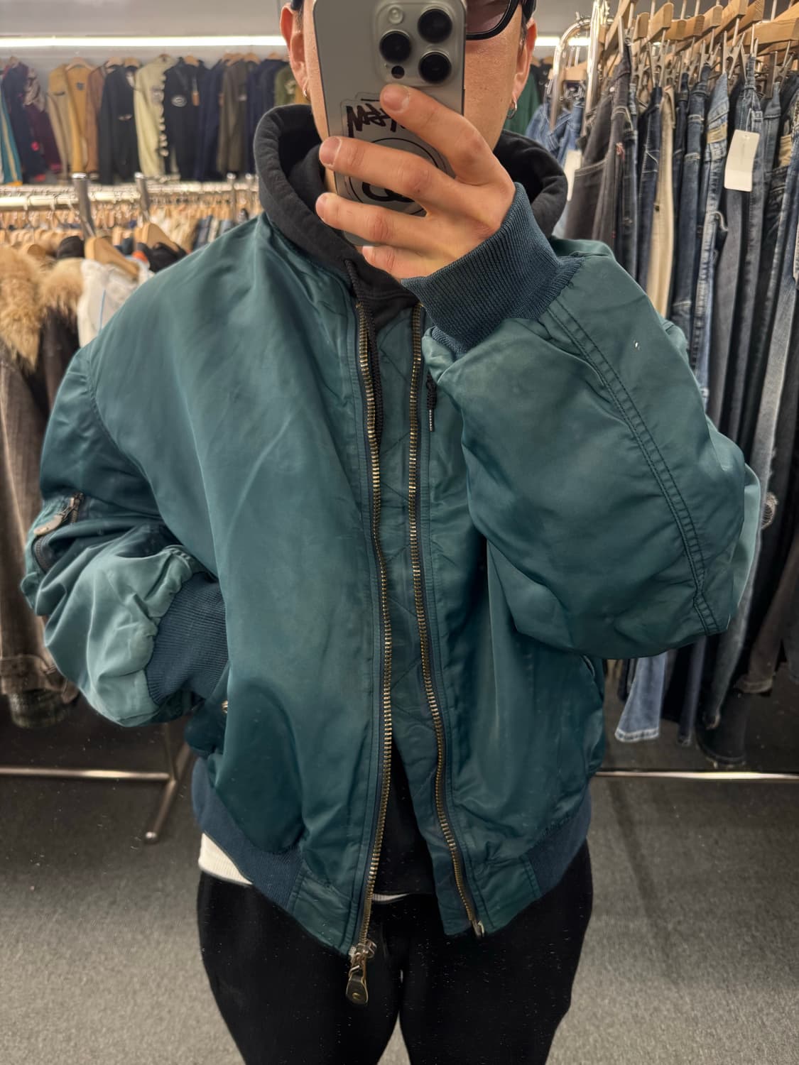 XL)American vintage MA-1 항공점퍼 상품이미지1