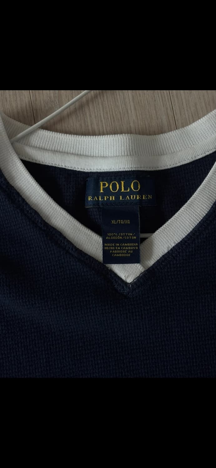 폴로 와플 브이넥 티 상품이미지3