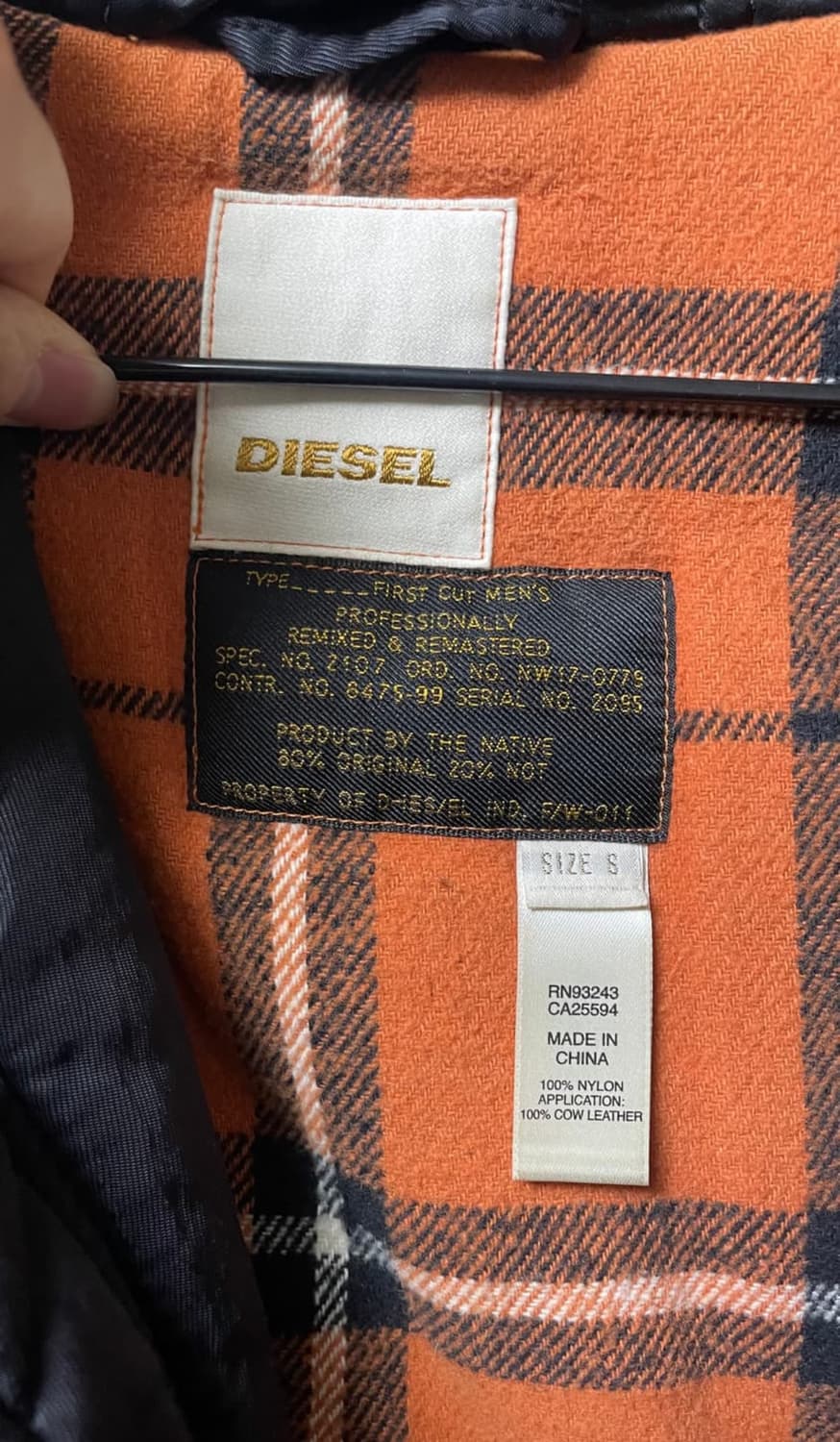 디젤 빈티지 후드 봄버 자켓 상품이미지3