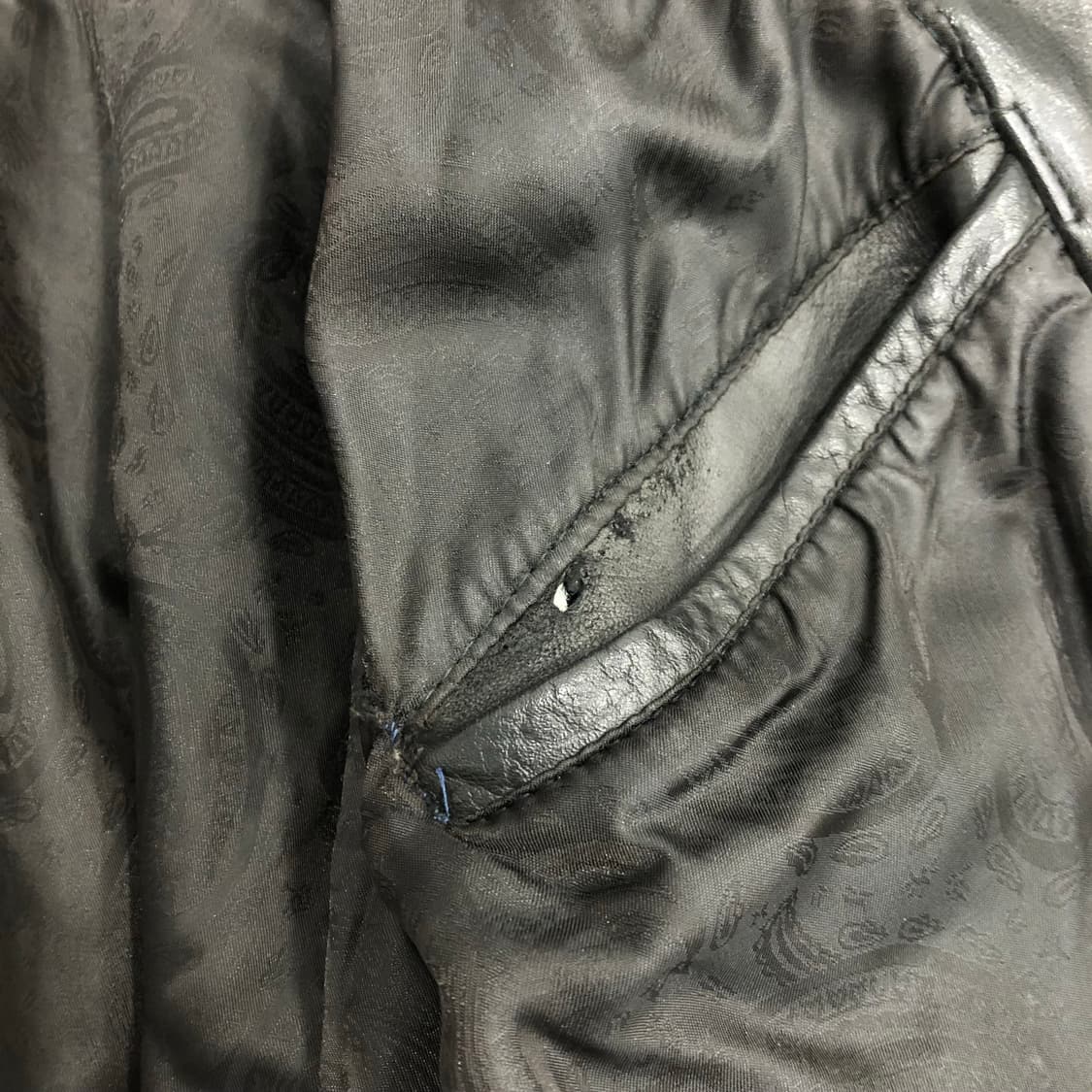 빈티지 리얼레더 봄버 가죽 레더 자켓 상품이미지5