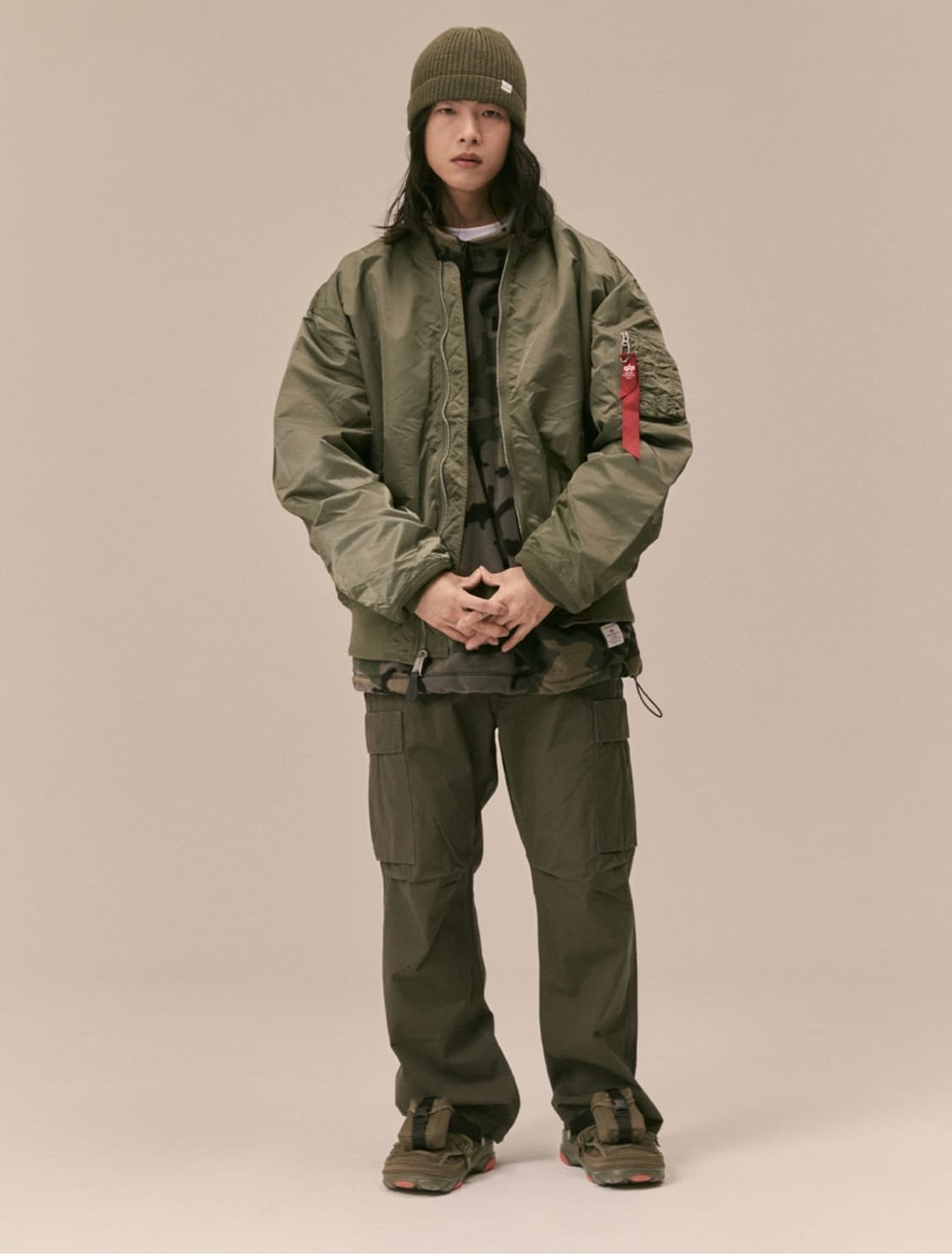 알파 인더스트리 L-2B 루즈핏 Sage Green L 상품이미지2