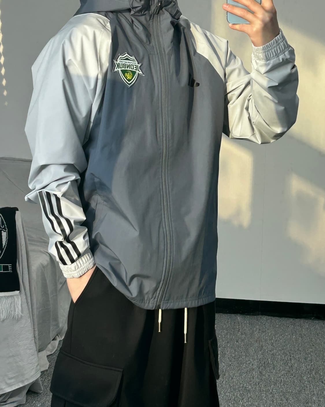 아디다스 전북현대 코치 지급용 올웨더 레인 자켓  상품이미지2