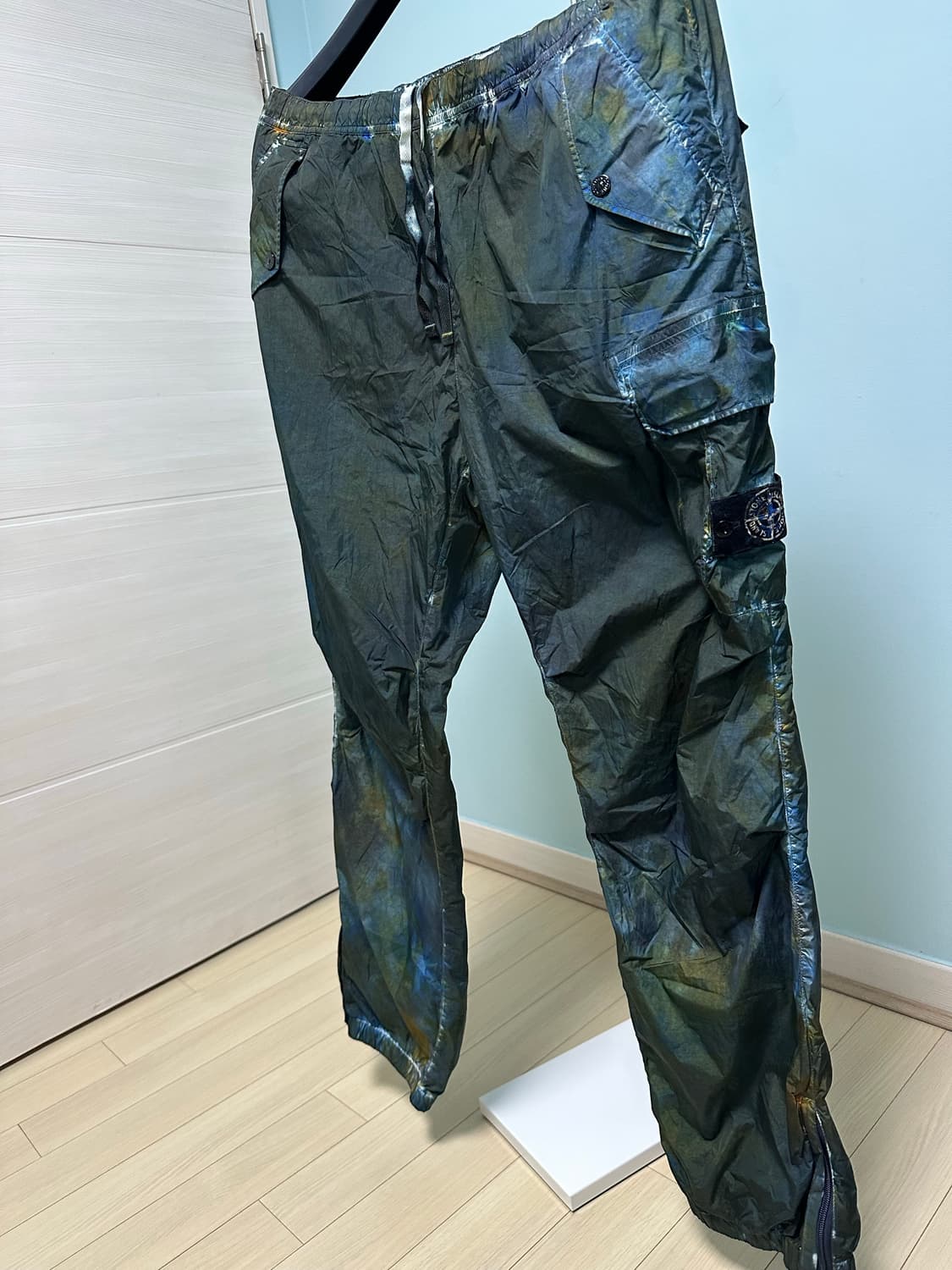 스톤아일랜드X슈프림 20FW 다크틸 카고팬츠 XL (새상품급)매장판 상품이미지1