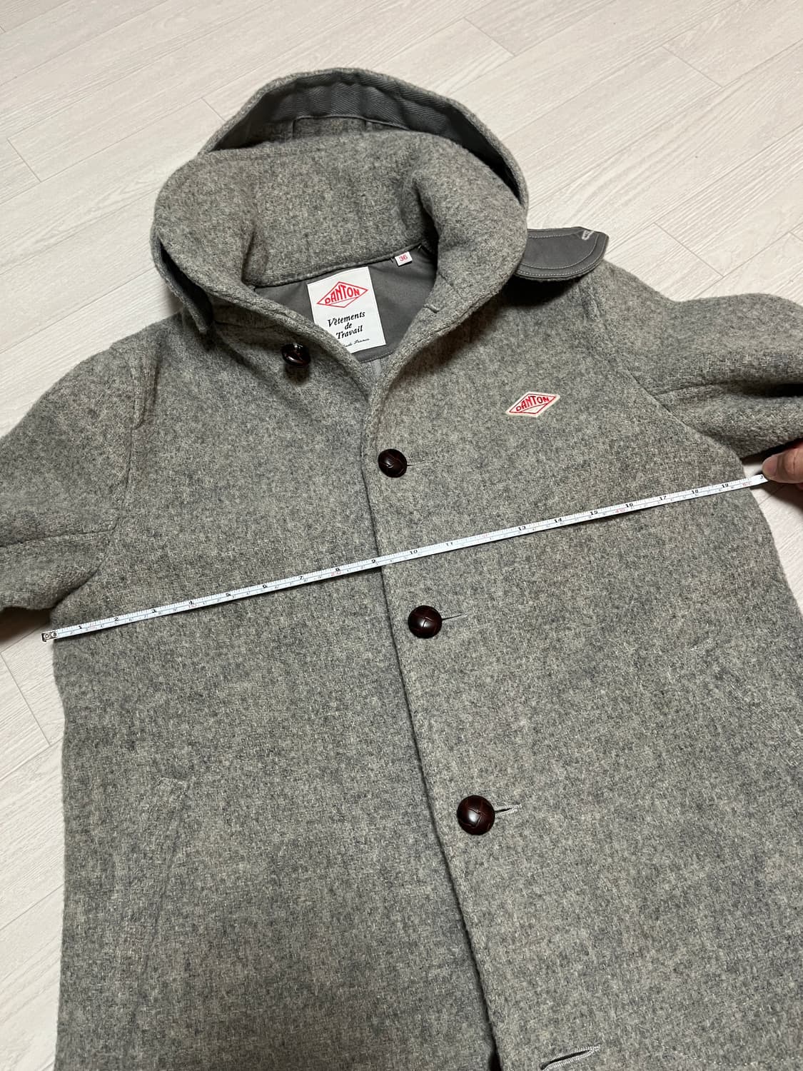 단톤 코트 울코트 36사이즈 그레이 상품이미지6