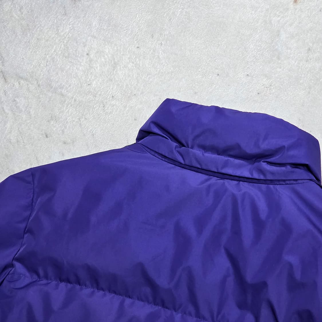 빈티지 퍼플 사이드라인 덕다운 패딩 상품이미지5
