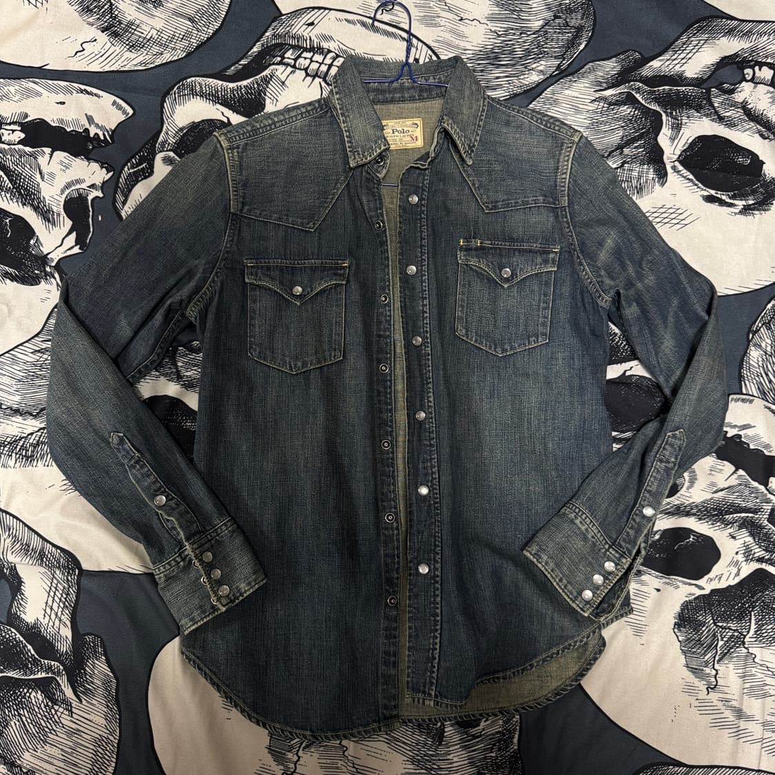 폴로랄프로렌 웨스턴 데님셔츠 M (165/92A)사이즈  상품이미지1