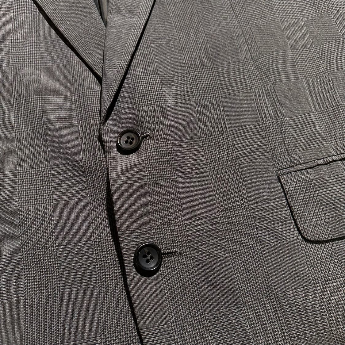 꼼데가르송 옴므 체크 싱글 오버핏 2B 블레이저 상품이미지4