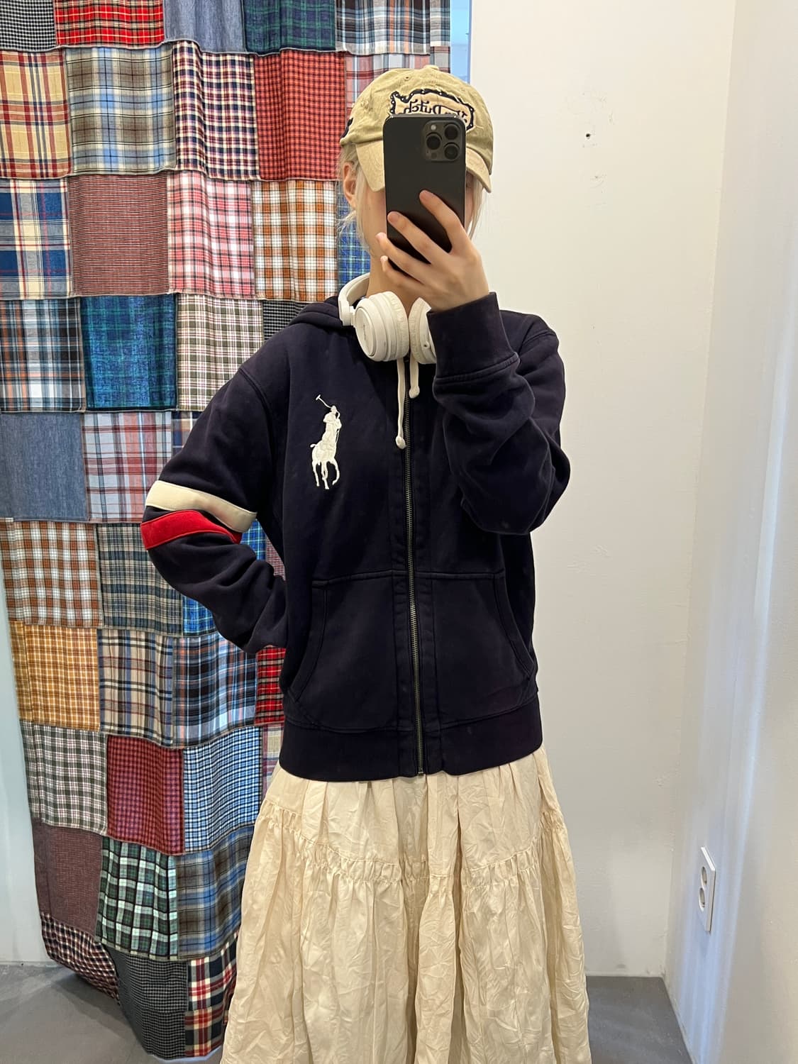 폴로 빅포니 네이비 후드집업 상품이미지5