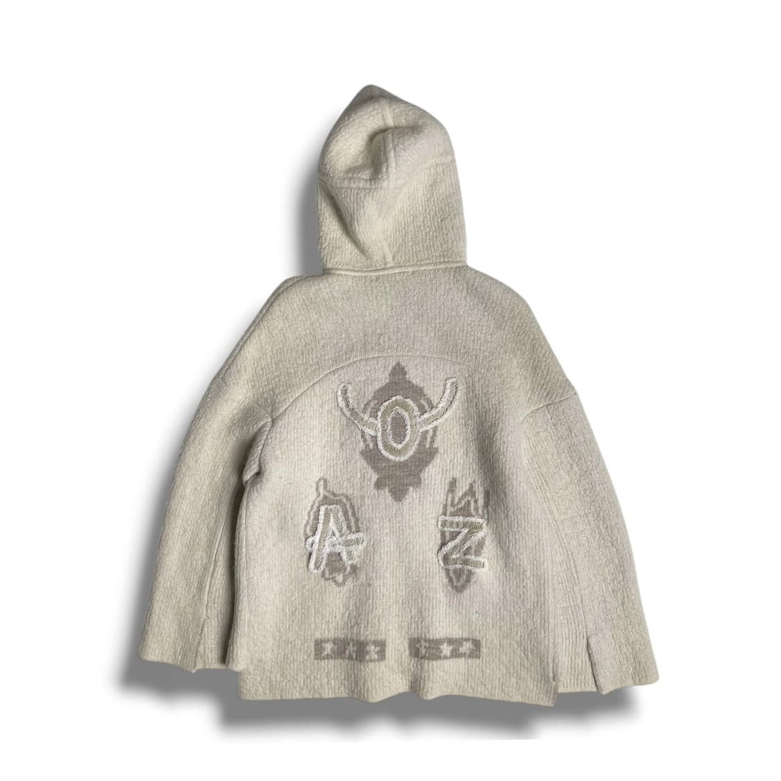 System 에스닉 패치 앙고라 블렌드 집업 후드 상품이미지1