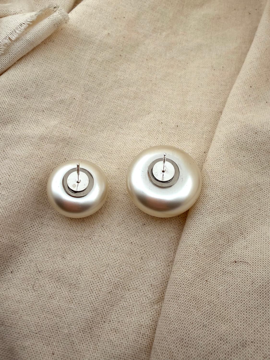 2019c / 샤넬 정품 버튼 리싸이클 이어링 상품이미지3