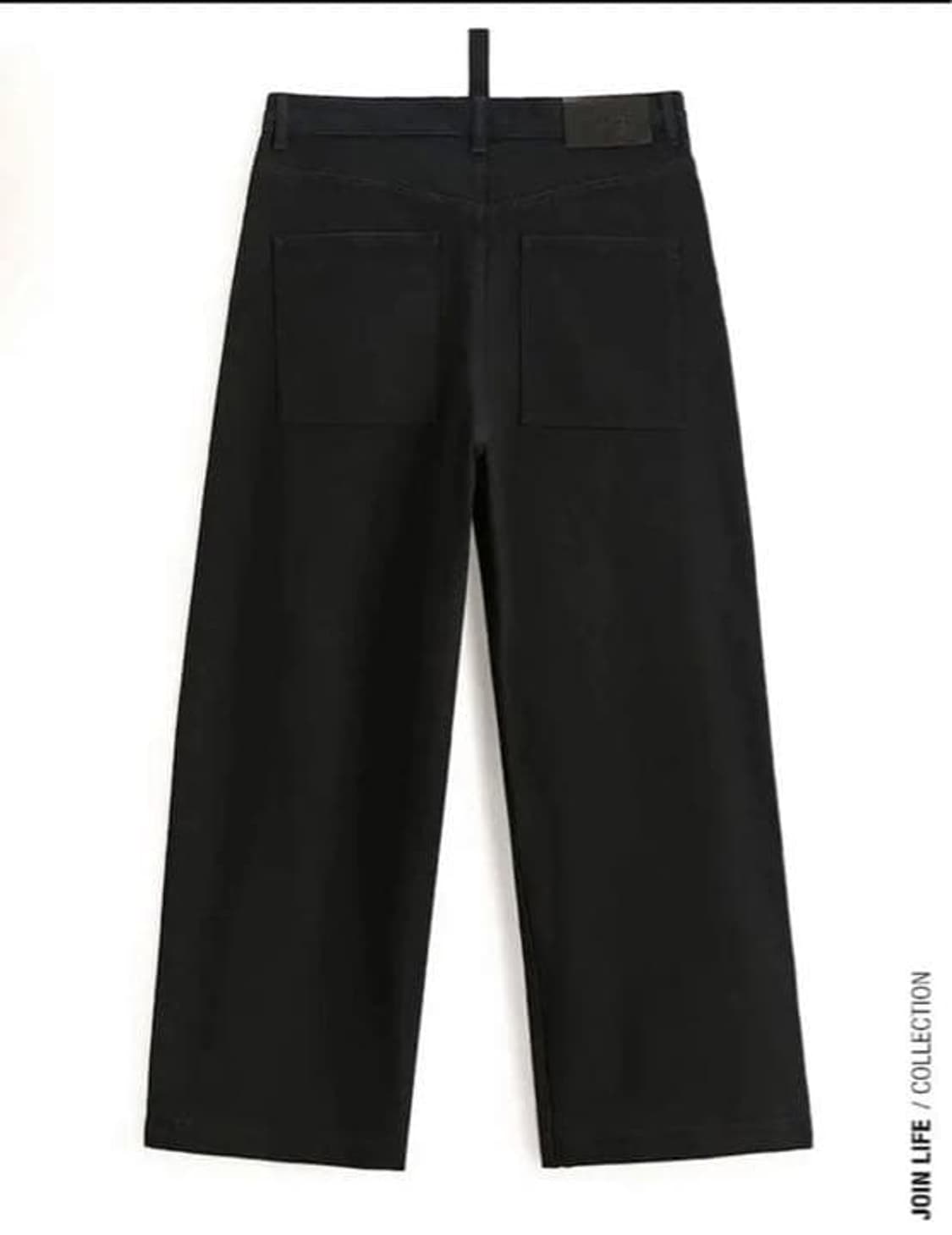 자라 x 스튜디오 니콜슨 벌룬 와이드 데님 팬츠 블랙 40 상품이미지1