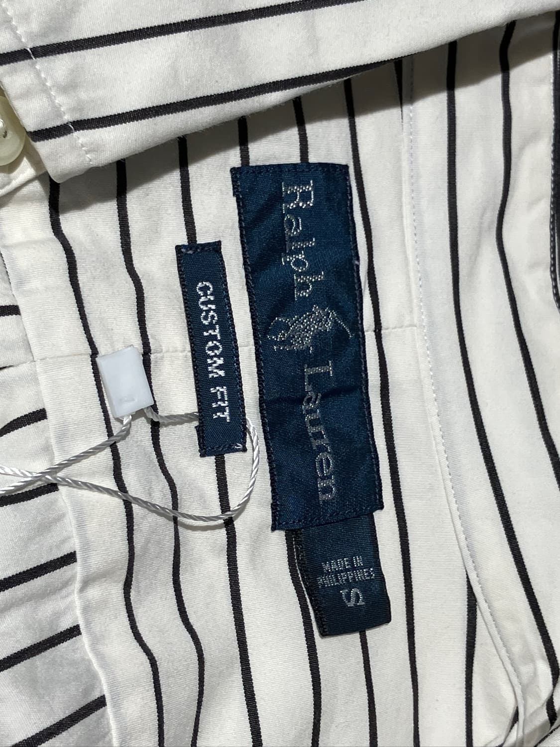 Polo Ralph Lauren 핀 스트라이프 반팔 셔츠 S 상품이미지4