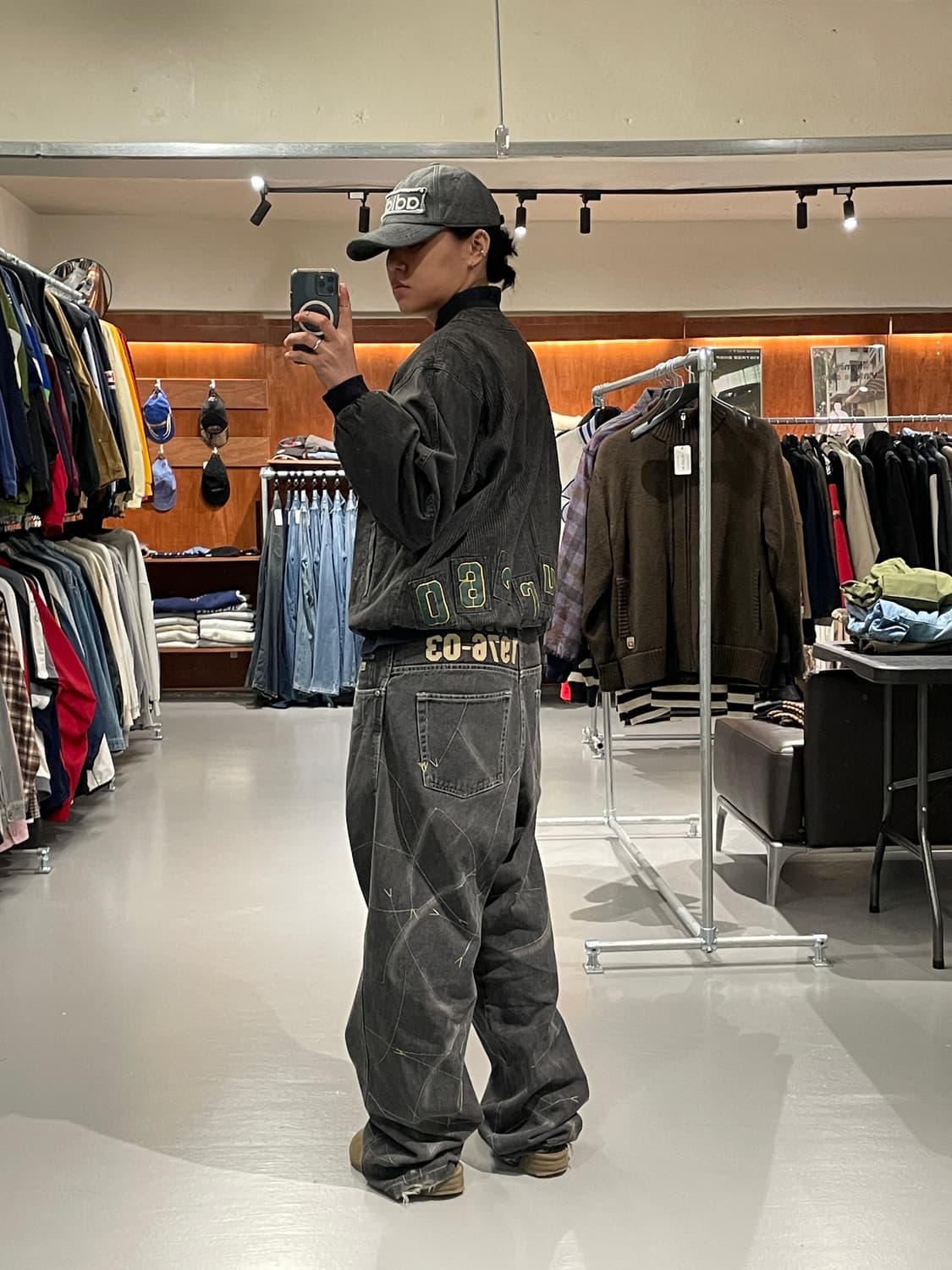 빈티지 봄버 자켓 상품이미지3