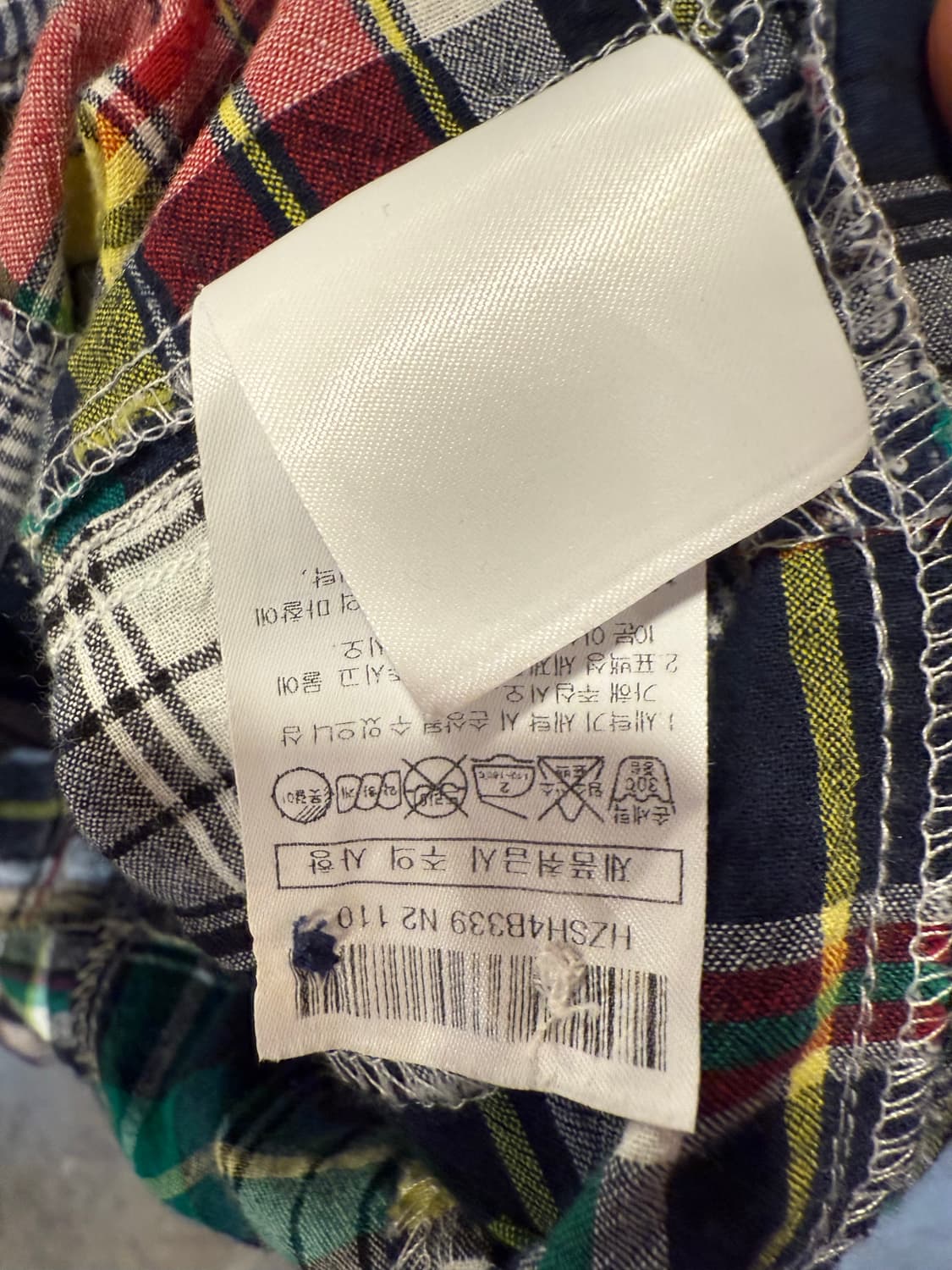 헤지스 멀티 컬러 체크셔츠 상품이미지3