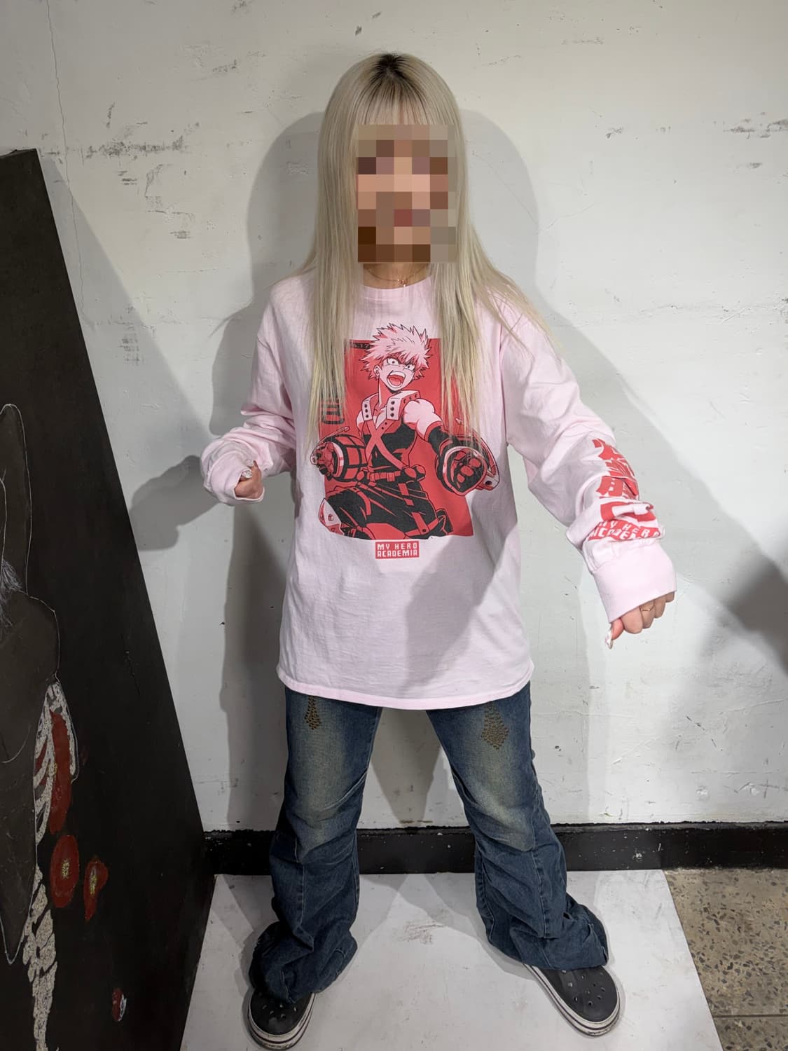 나히아 바쿠고 공식 바쿠고 프린팅 애니 긴팔티 롱슬리브 상품이미지2