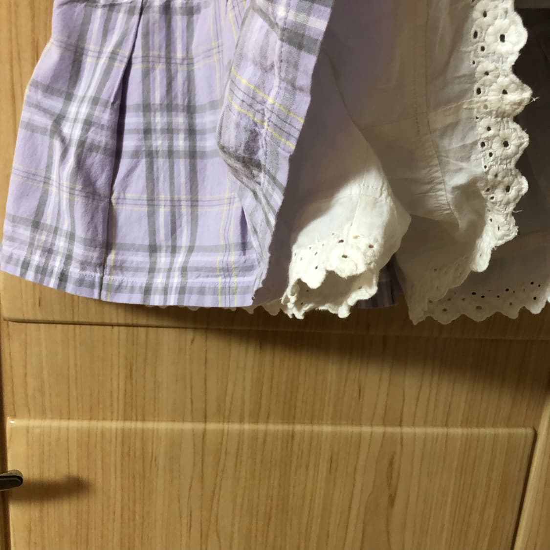 연보라 체크 미니 스커트 🏰 상품이미지7