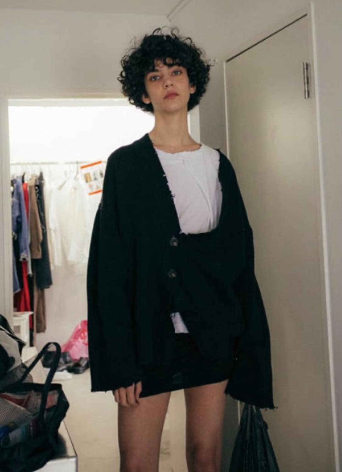 PERVERZE knit cardigan - off white 상품이미지5