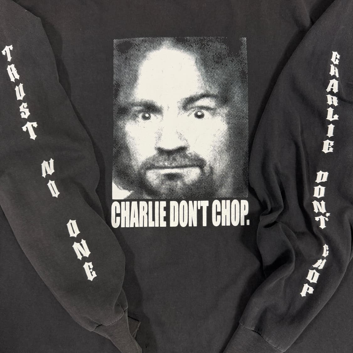 빈티지 90s 찰스맨슨 롱슬리브 Charlie Don't Chop 상품이미지3