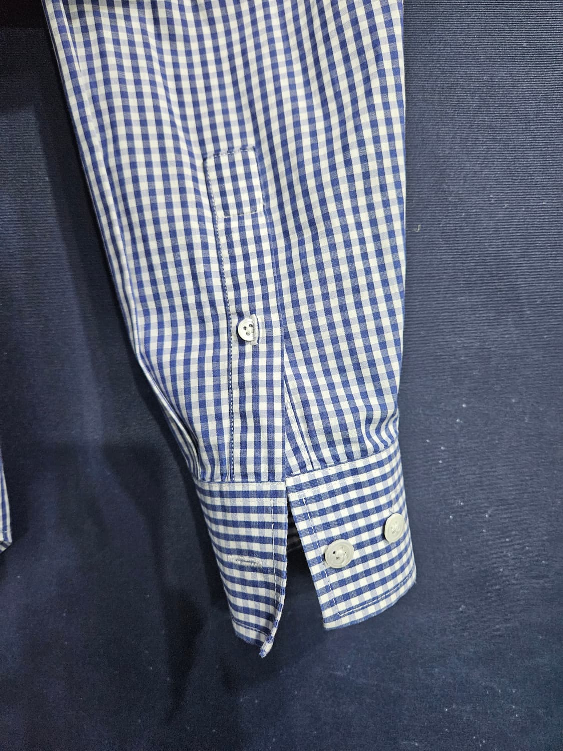 띠어리 체크 남성 100 긴팔셔츠  상품이미지5