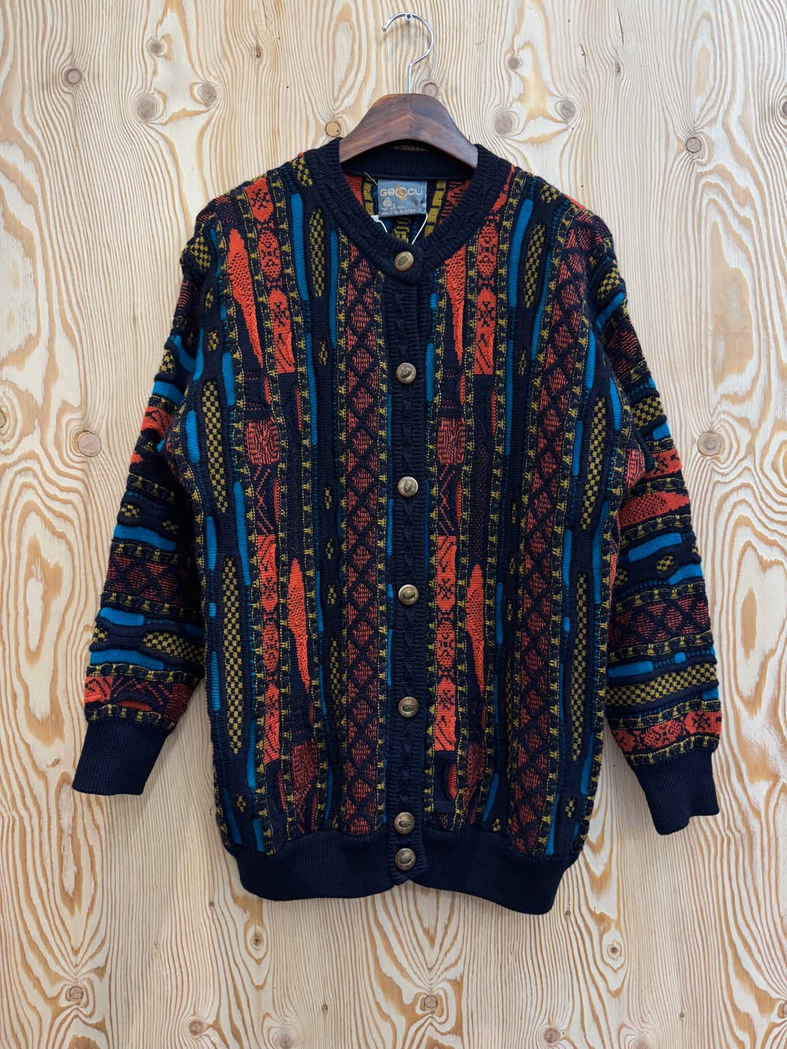 게쿠 케이블 니트 가디건 상품이미지1