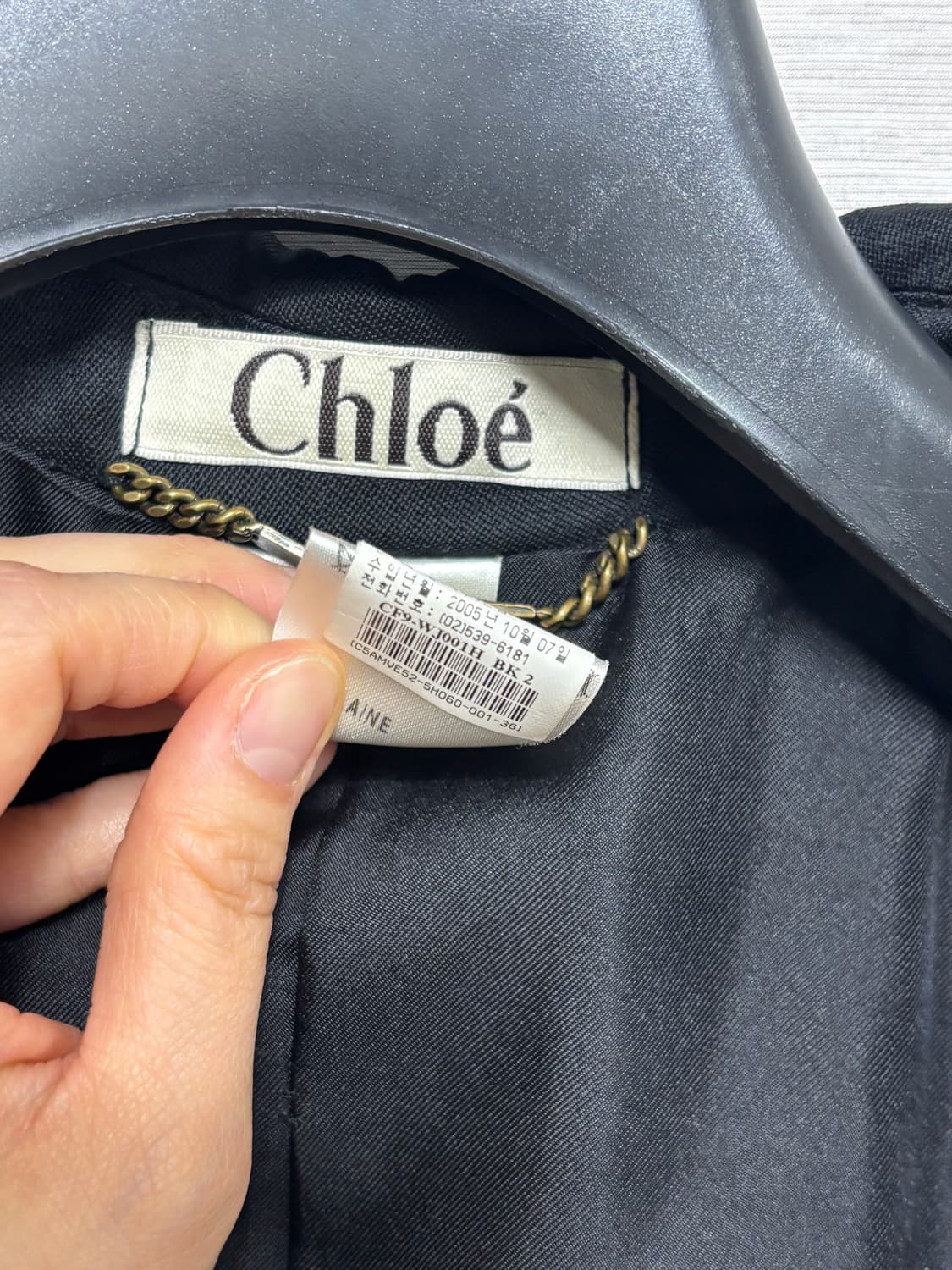 00‘s 끌로에 실크 라이닝 울자켓 44 상품이미지10