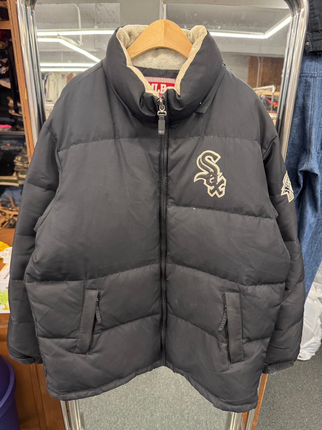 MLB 시카고 화이트 삭스 패치로고 패딩 상품이미지1