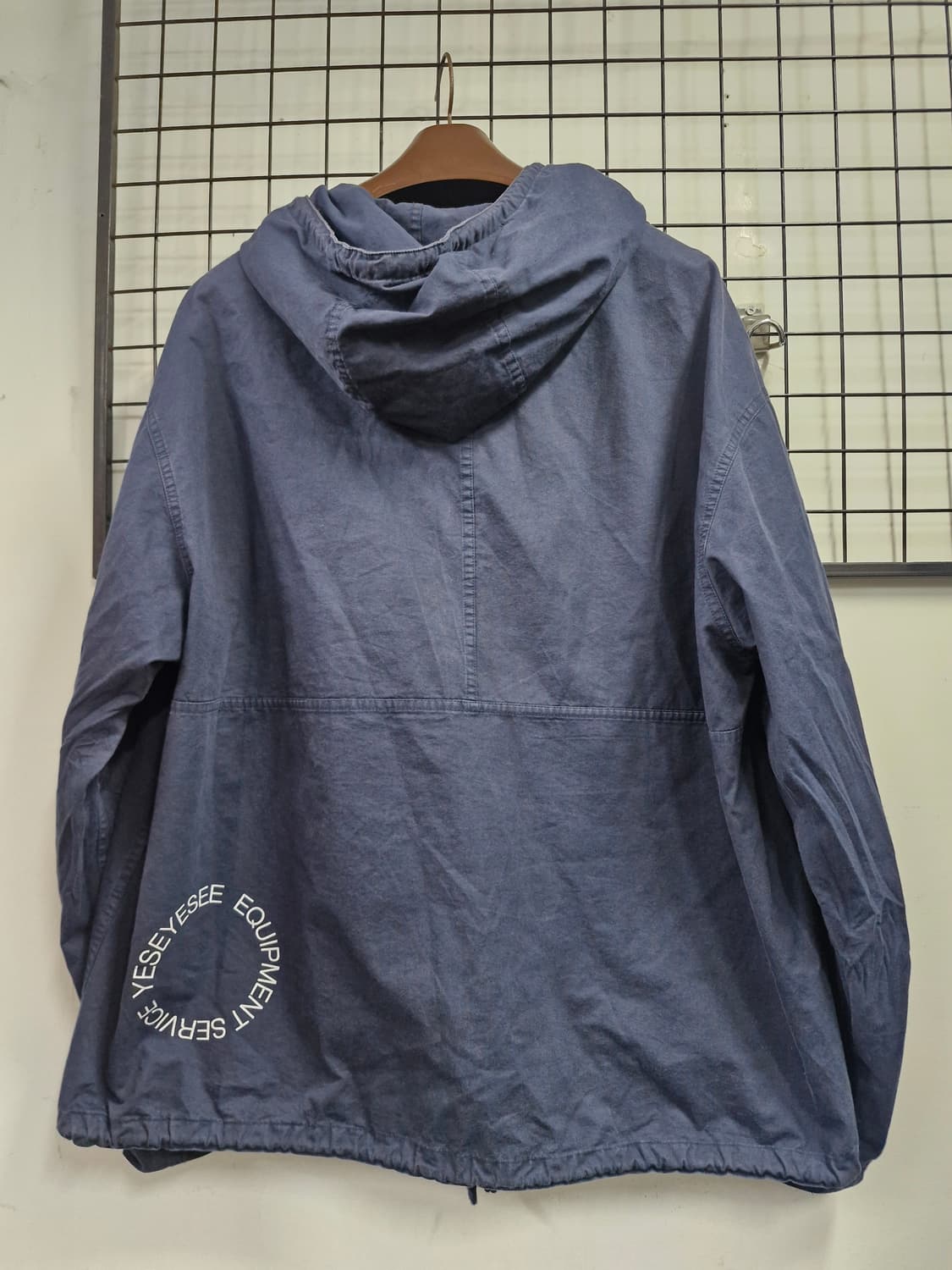 95-100L 예스아이씨 후드 스모크 셔츠 네이비 상품이미지6