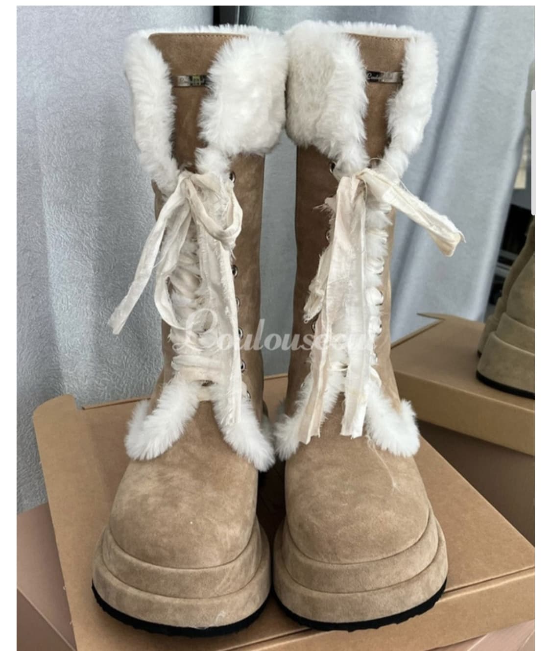 루루서울 윈터 엔젤 퍼 부츠 230 상품이미지4